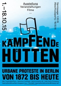Plakat "Kämpfende Hütten"